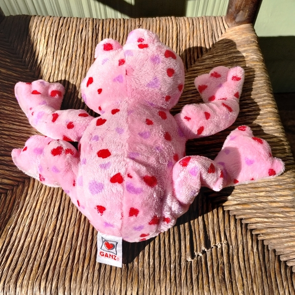Ganz Webkinz Love Frog HM144 Valentine's Day Pink W/ Hearts No Code - Picture 4 of 13